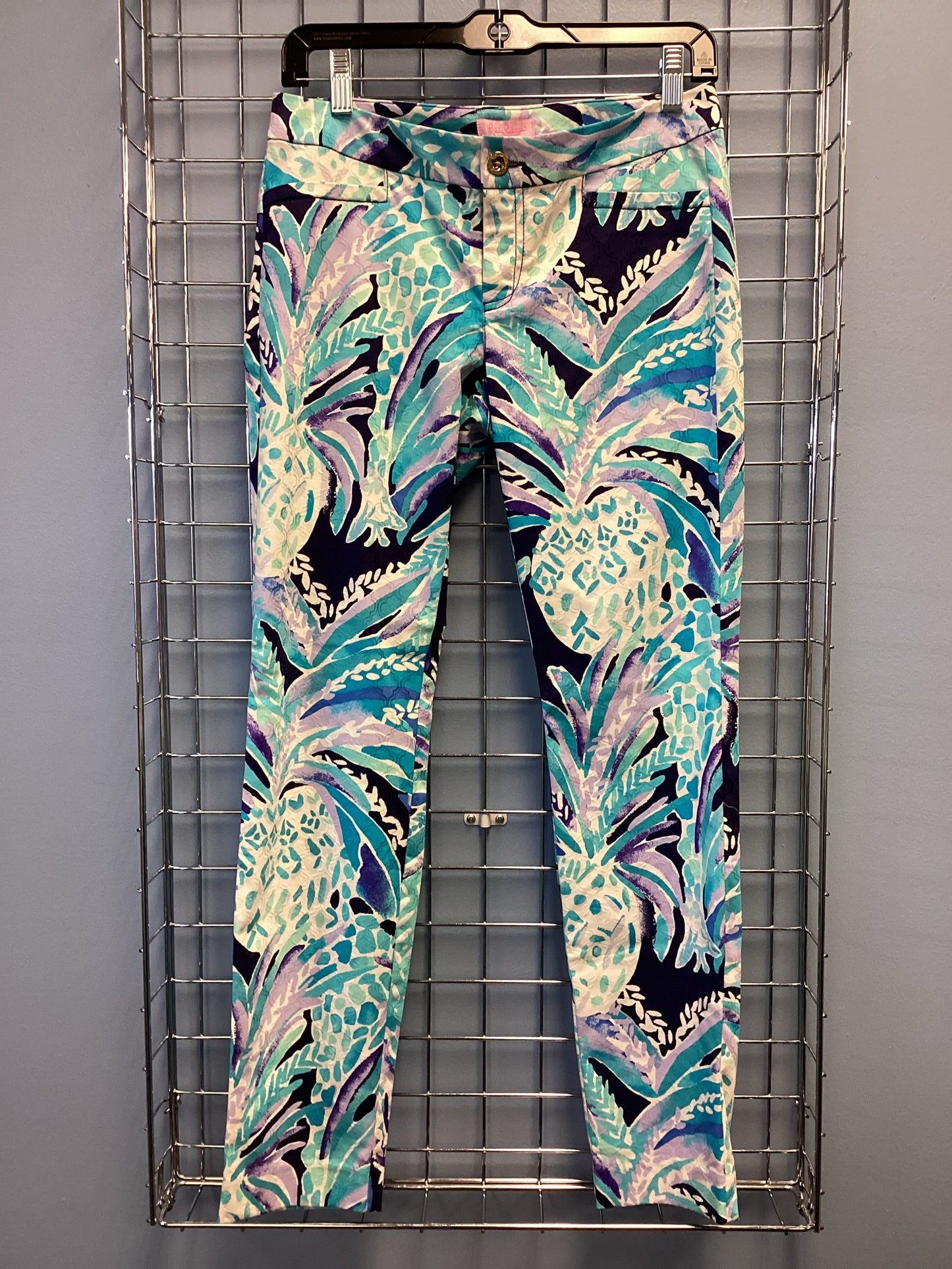 Lilly Pulitzer Size 2 Blue Print Pants