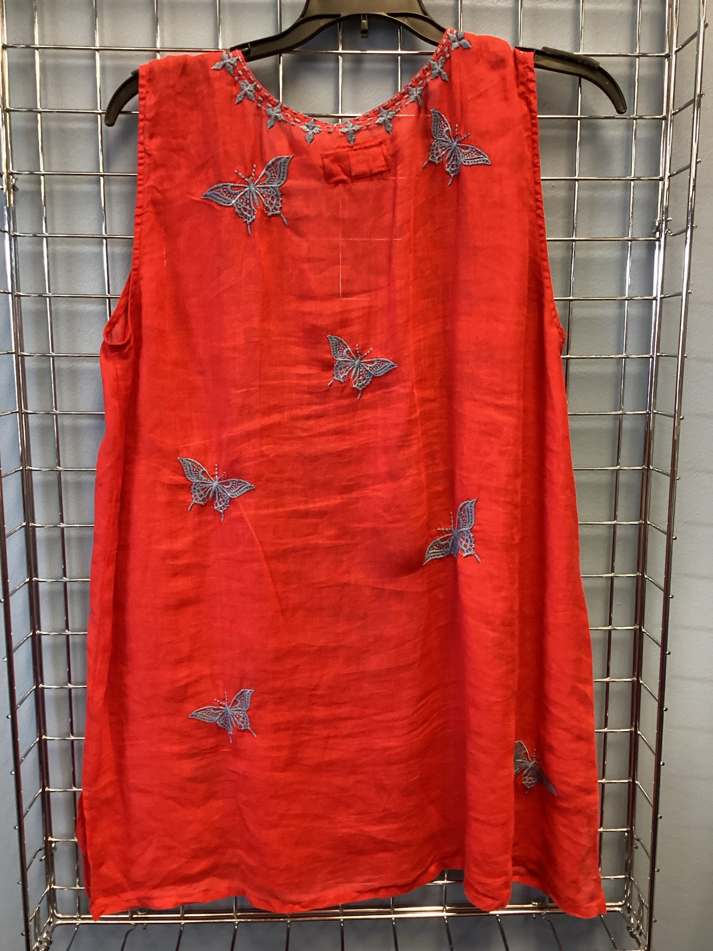 Johnny Was Size L Red Blouse