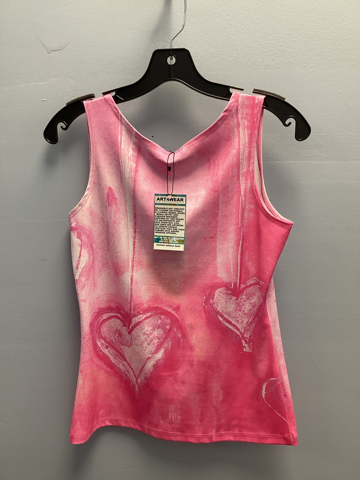 ART4WEAR Size M Pink Tank Top