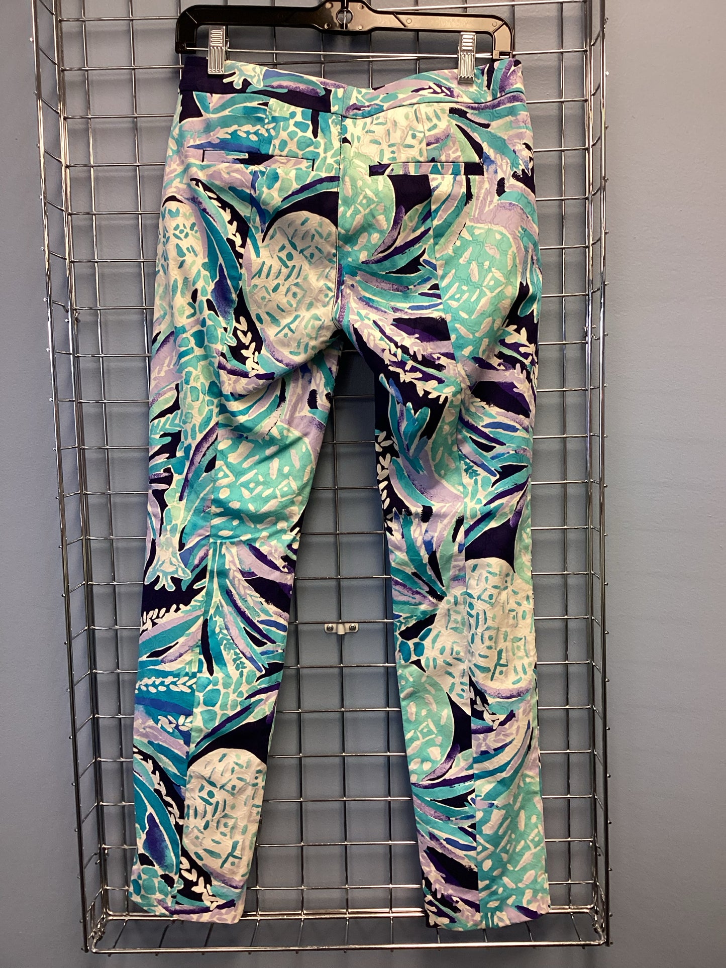 Lilly Pulitzer Size 2 Blue Print Pants