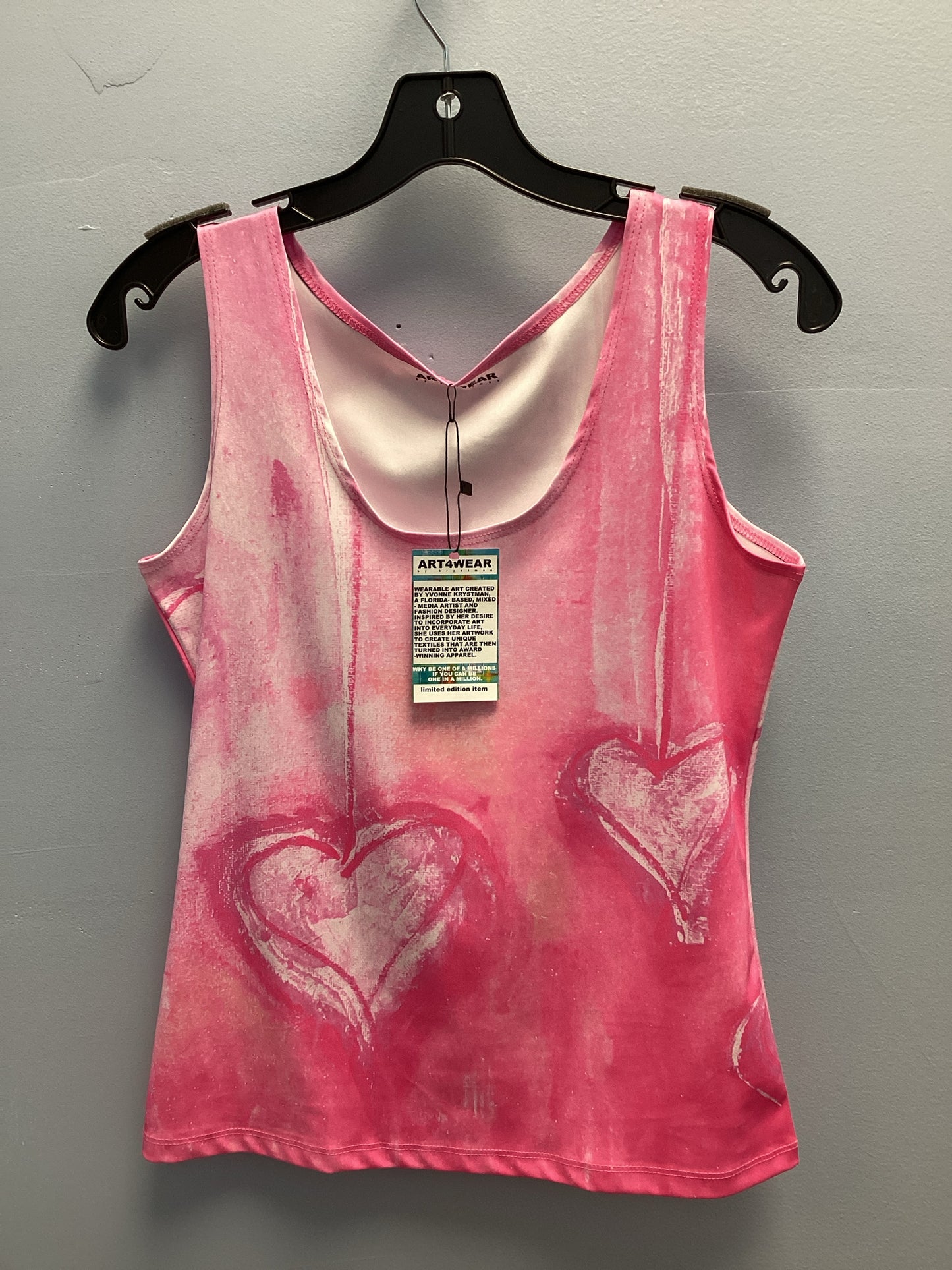 ART4WEAR Size M Pink Tank Top