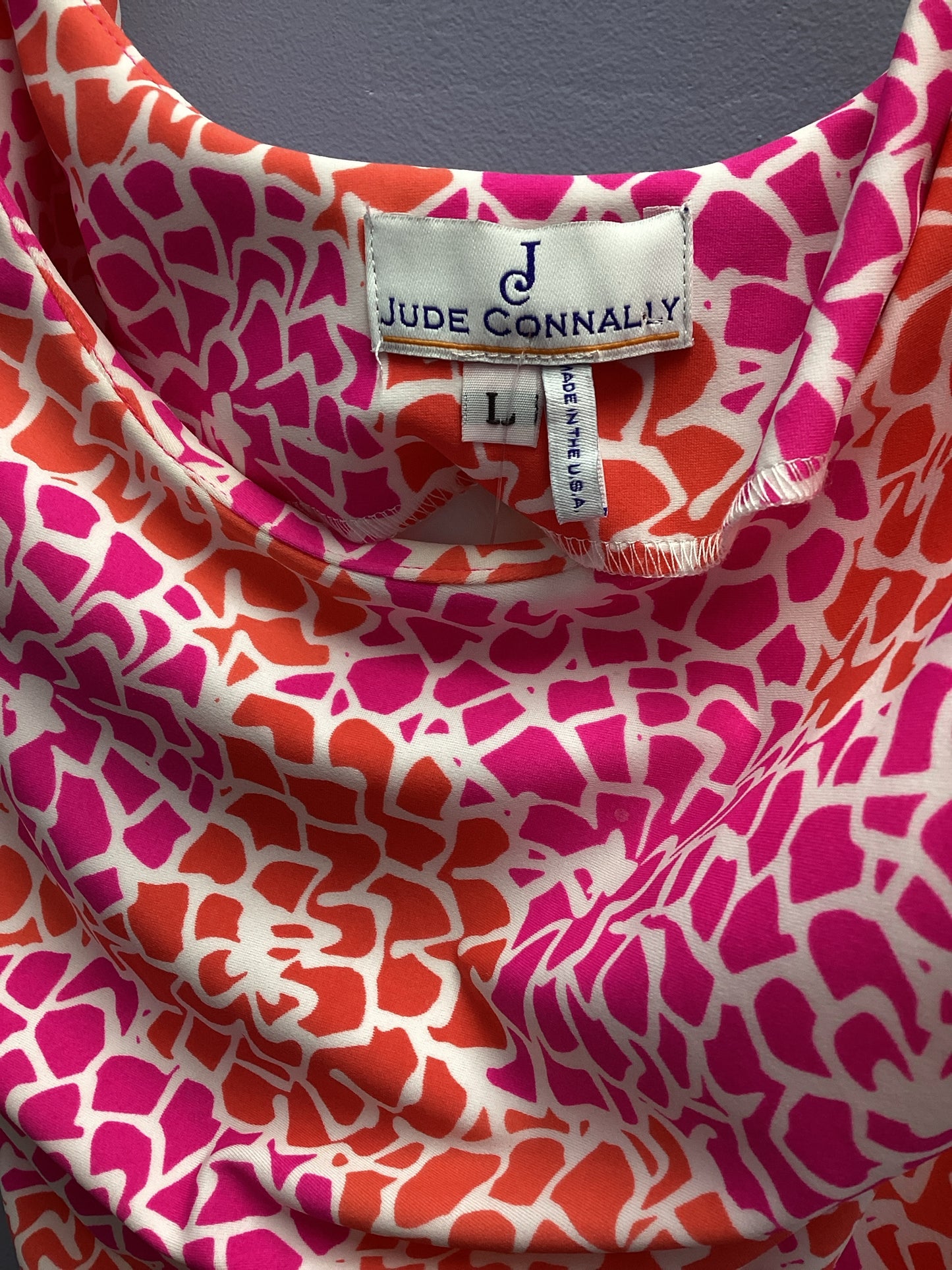 JUDE CONNALLY Size L Pink Print Dress