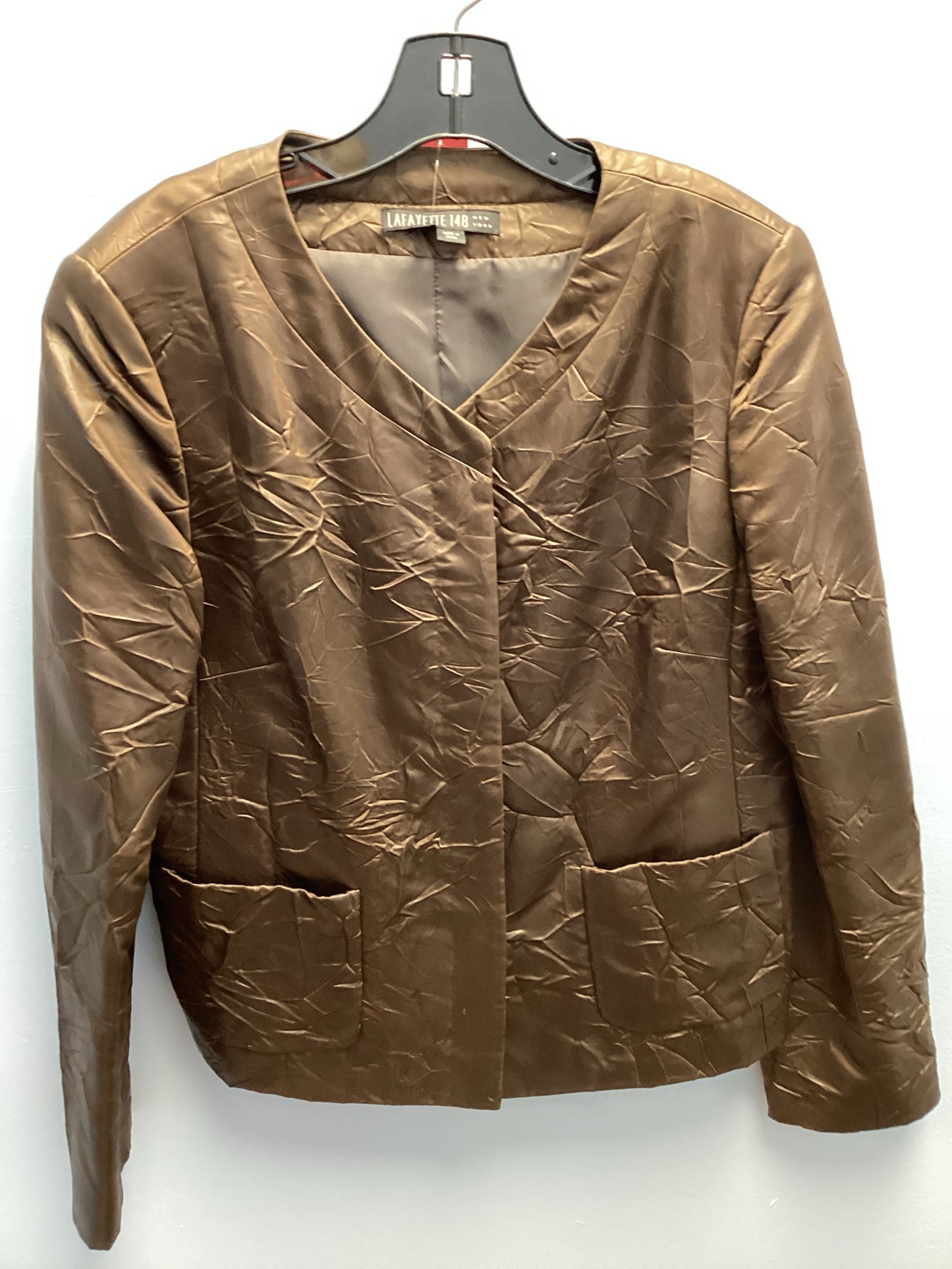 Lafayette 148 Size 8 Chocolate Jacket