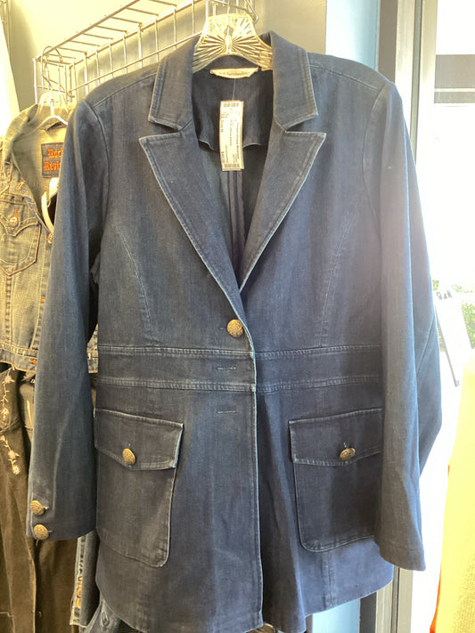 Soft Surroundings Size M Denim Blazer