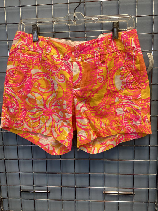 Lilly Pulitzer Size 2 Yellow Print Shorts