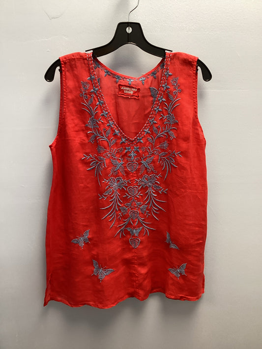 Johnny Was Size L Red Blouse